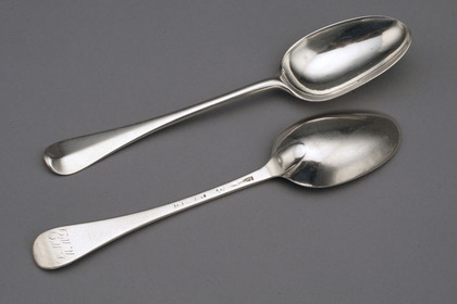Scottish Silver Hanoverian Tablespoons (pair)